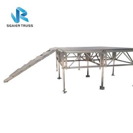 Wooden Platform Outdoor Performance Stage , Laminated Plywood Marriage Party Stage